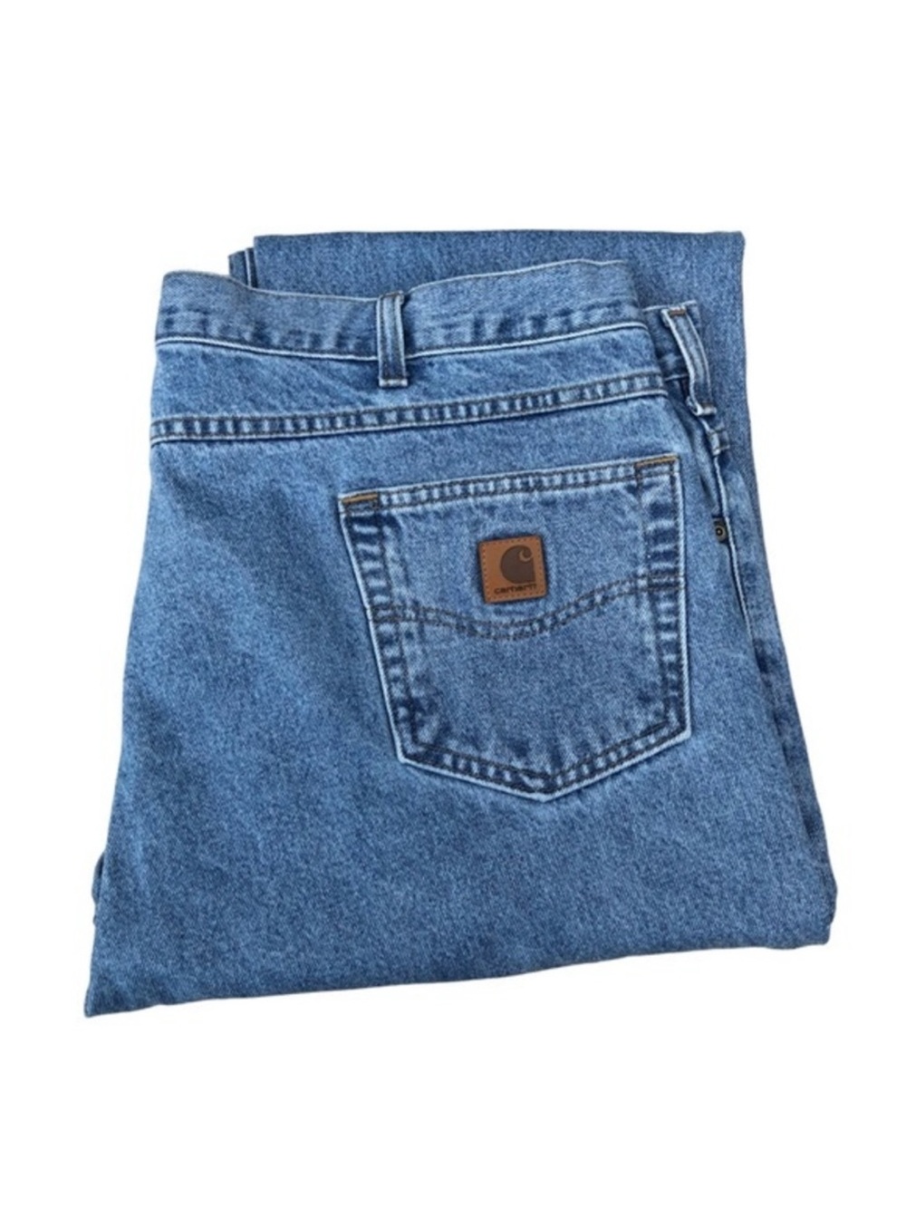 Carhartt Cotton B18-STW Men’s Traditional Fit Denim Blue Jeans 44 X 32